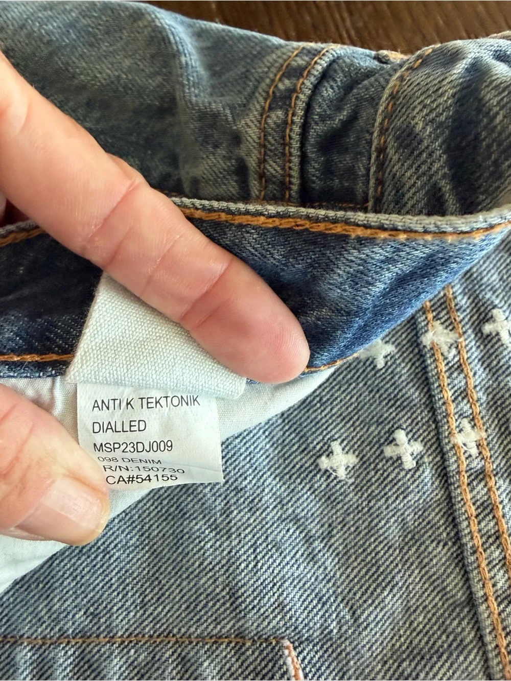 Ksubi Light Blue Distressed Relaxed Jeans
